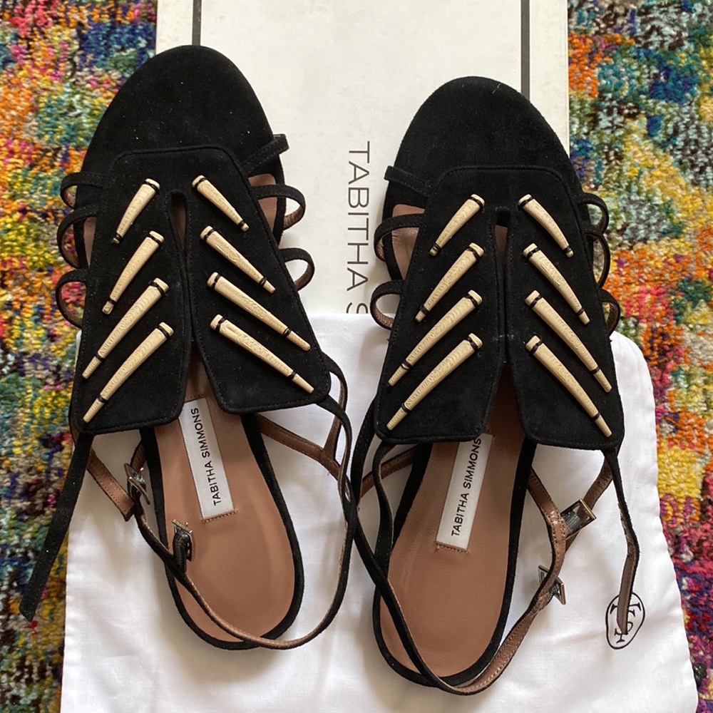 Tabitha Simmons black-sandals size 38